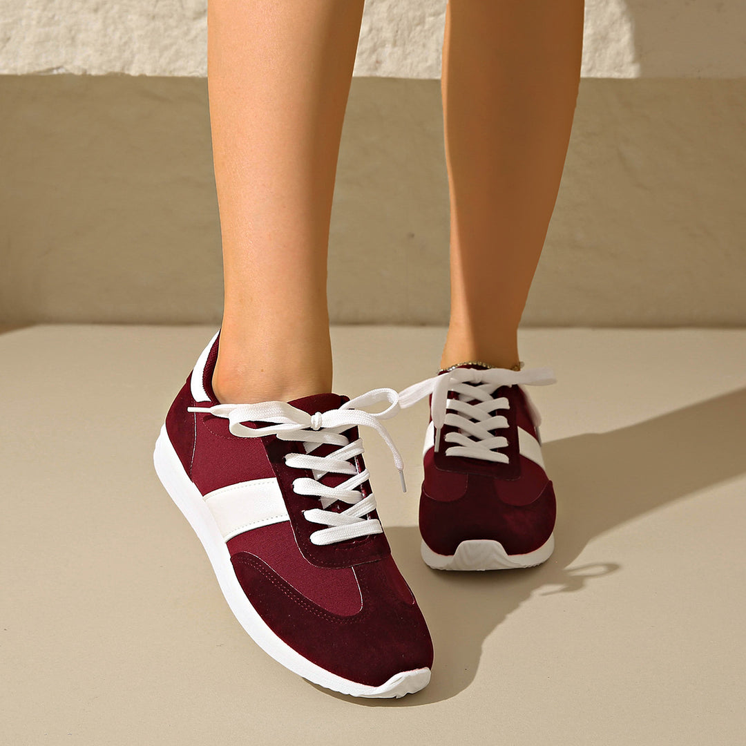 Damen Sportliche Freizeitsneaker mit atmungsaktiver Sohle EB