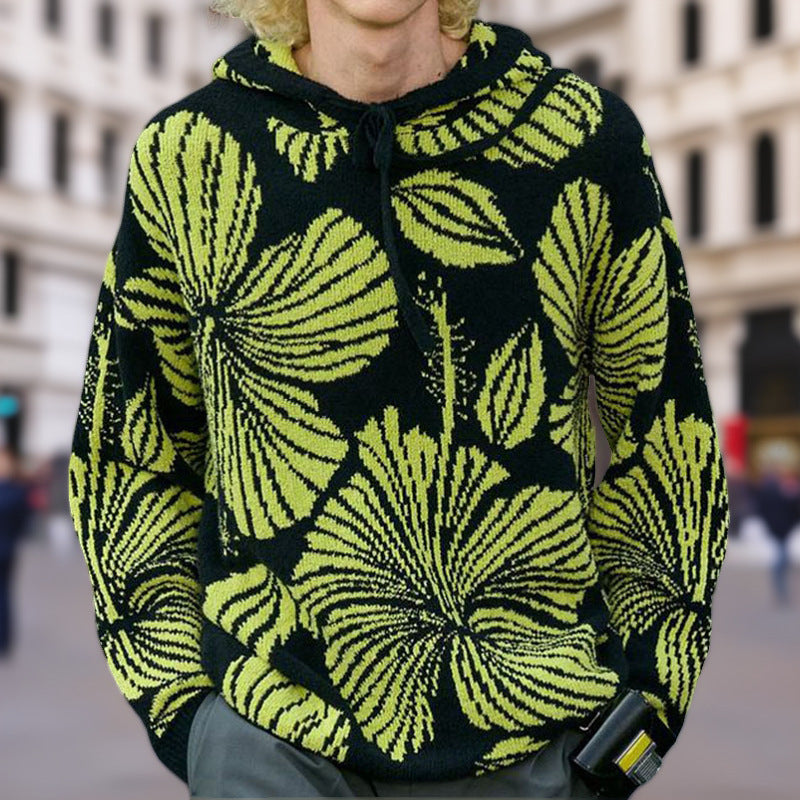 Unisex Kapuzenpullover mit einzigartigem floralem Design EB