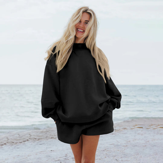 Damen Oversize-Sweatshirt mit Raglanärmeln EB