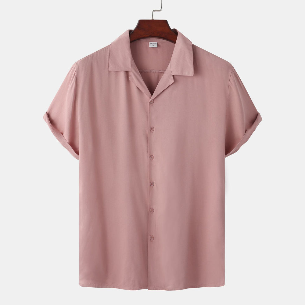 Damen Kurzarmhemd mit modernem Satin-Finish und klassischem Kragen EB