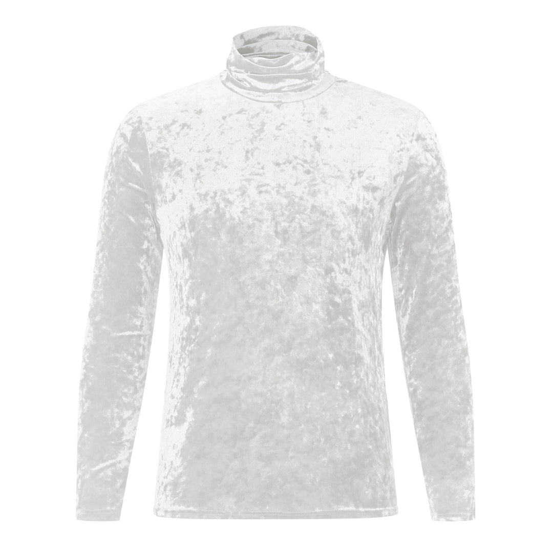 Damen Elegantes Rollkragenoberteil aus hochwertigem Samt EB