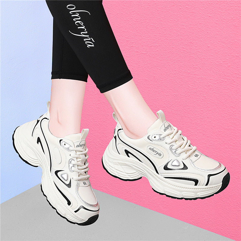 Damen Sportliche Chunky Sneakers mit dämpfender Sohle EB