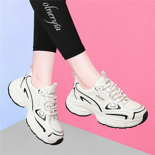 Damen Sportliche Chunky Sneakers mit dämpfender Sohle EB