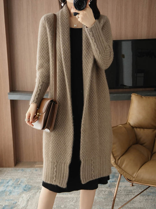 Damen Strickjacke mit hochwertiger Textur und elegantem Design EB