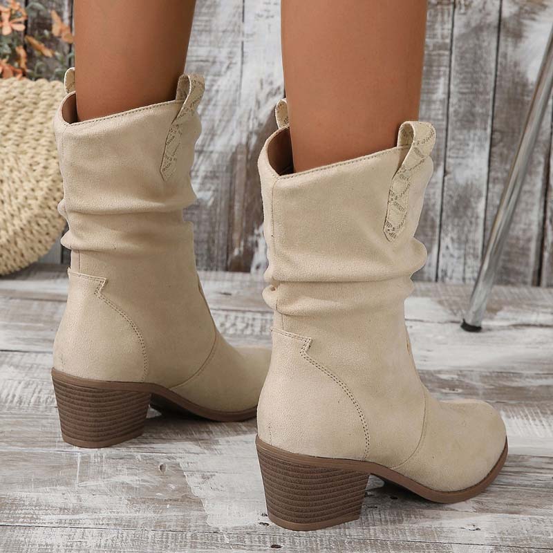 Vintage Dicke Absatzstiefel EB