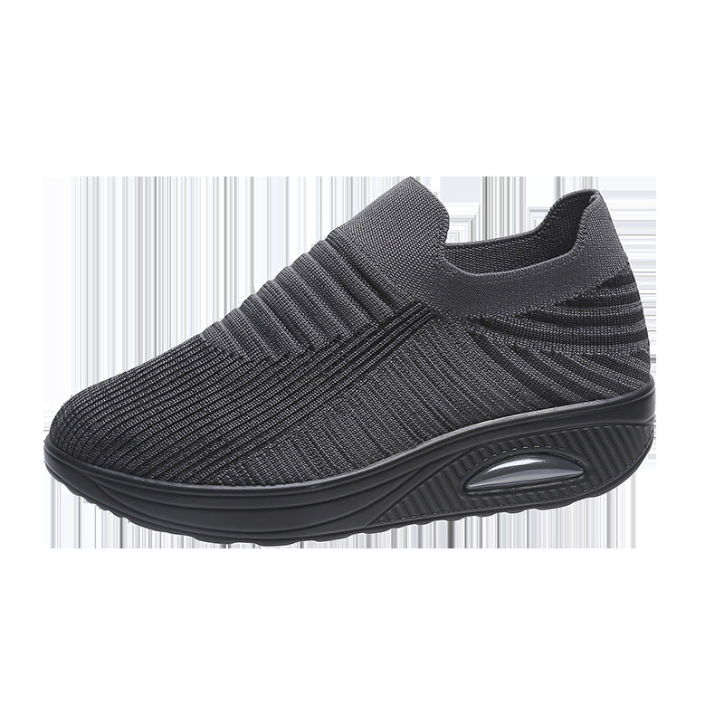 Damen Atmungsaktive Slip-On Sneakers mit dämpfendem Fußbett EB