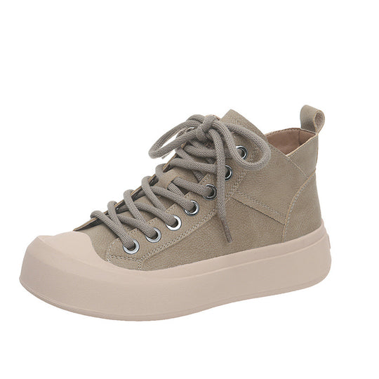 Damen modische High-Top Sneakers mit robustem Sohlenprofil und atmungsaktivem Obermaterial EB