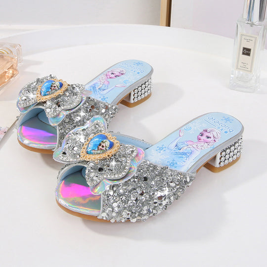 Damen Glitzernde Hausschuhe EB