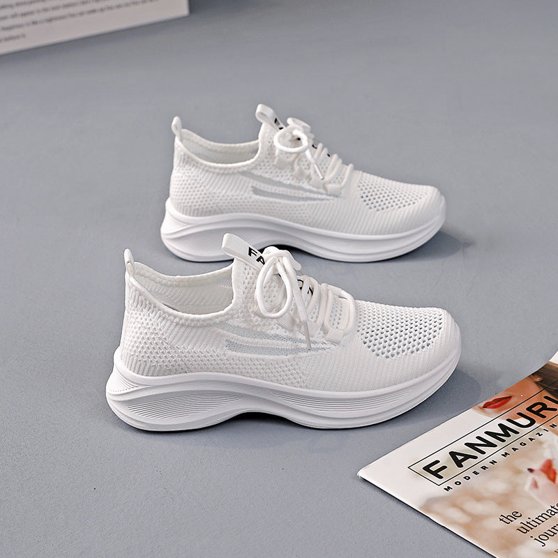 Damen Leichte Atmungsaktive Sneakers mit rutschfester Laufsohle EB