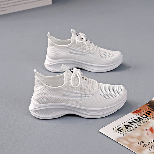 Damen Leichte Atmungsaktive Sneakers mit rutschfester Laufsohle EB