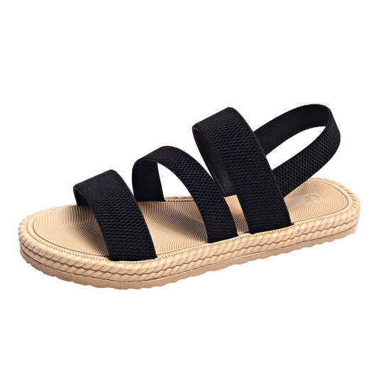 Damen modische Riemchensandalen mit rutschfester Sohle EB