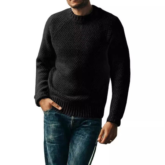 Herren Strickpullover mit zeitlosem Strukturdesign EB