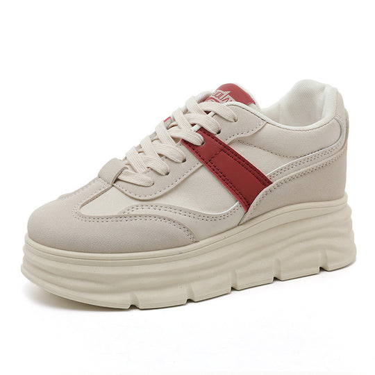 Damen Plattform Sneakers mit modischem Design und bequemer Dämpfung EB