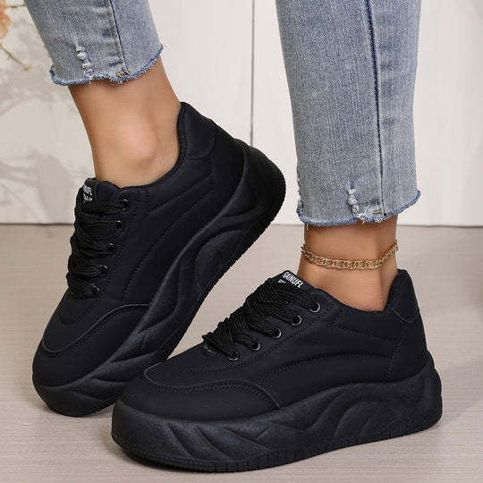 Damen Plattform-Sneaker mit dynamischem Design und bequemer Dämpfung EB