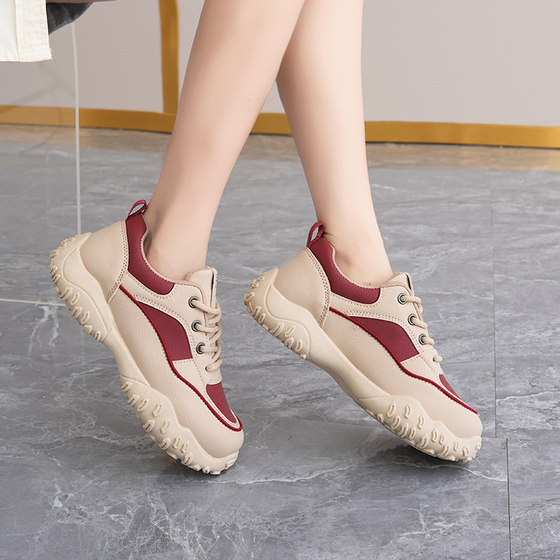 Damen trendige Sneaker mit robustem Profil und atmungsaktiver Obermaterialstruktur EB