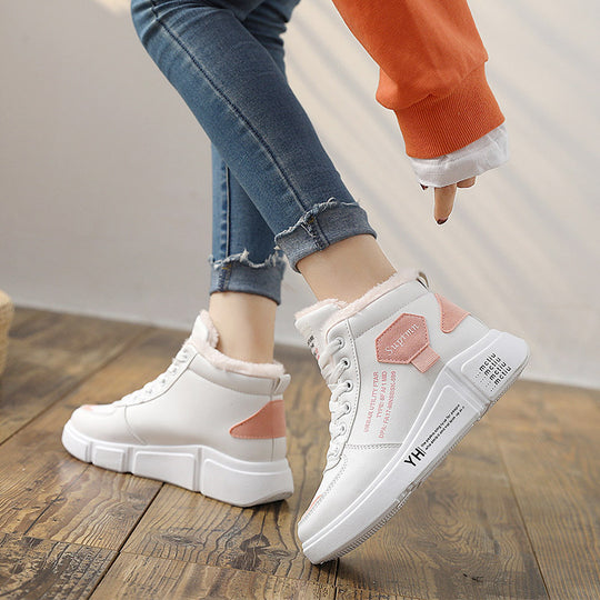 Damen Hohe Sneaker mit kuscheligem Innenfutter und trendigem Design EB