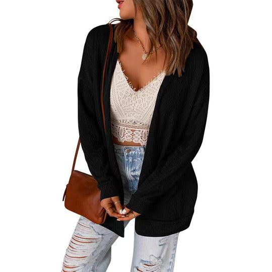 Damen lässige Long Cardigan EB