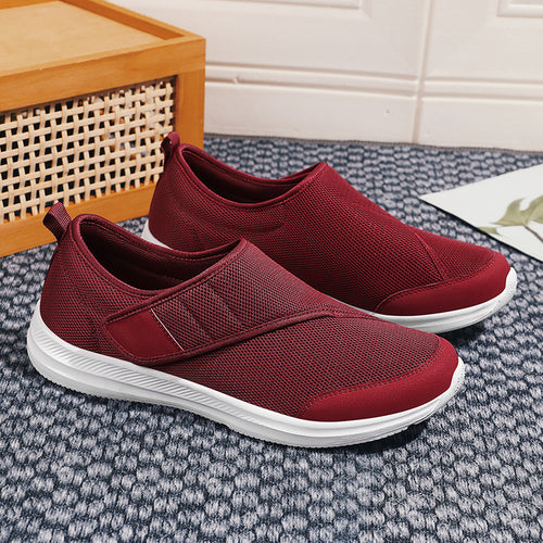 Damen Atmungsaktive Slip-On Sportschuhe mit komfortablem Riemen EB