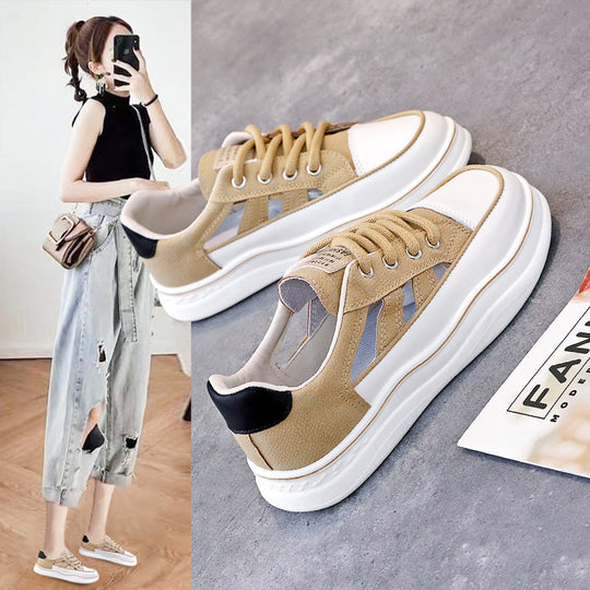 Damen Sneakers mit atmungsaktiven Einsätzen und rutschfester Sohle EB