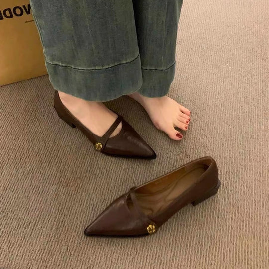 Damen Elegante Pumps mit modischem Riemen und komfortablem Blockabsatz EB