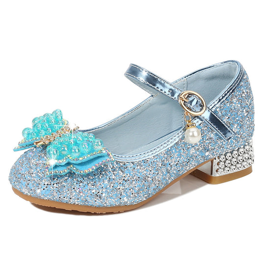 Mädchen Ballerina Schuhe mit Glitzer und schimmernden Applikationen EB