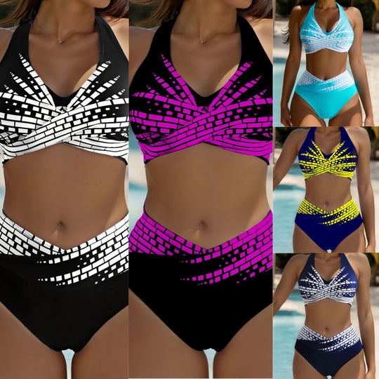 Damen Bikini-Set mit exquisitem Karomuster EB