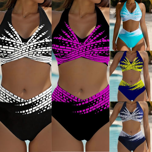 Damen Bikini-Set mit exquisitem Karomuster EB