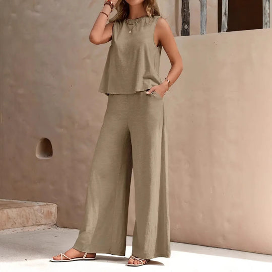 Damen Komfortables und elegantes Loungeset mit weitem Schnitt EB