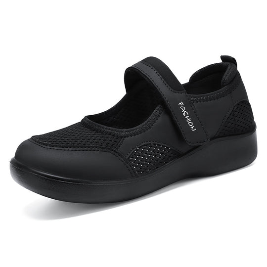 Damen Komfortable Sneakers mit verstellbarem Riemen EB