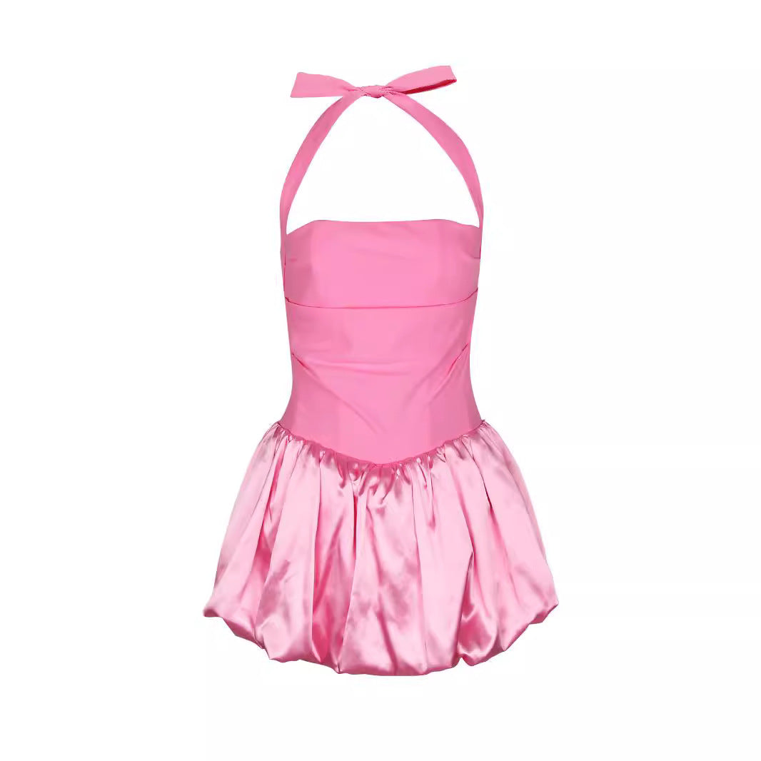 Damen Verspieltes Minikleid mit schwingendem Rock EB