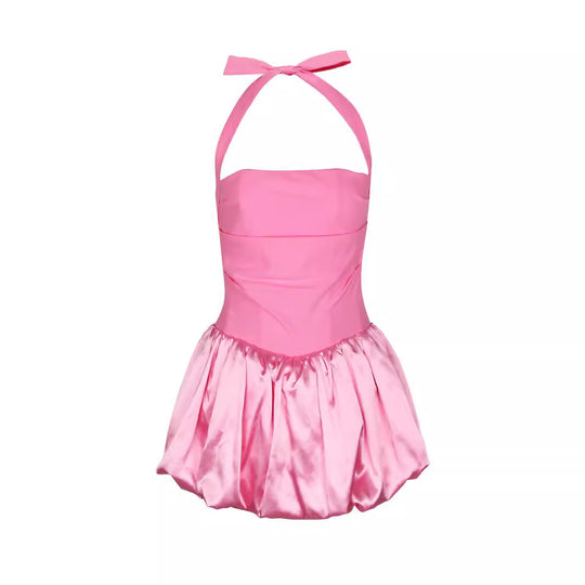 Damen Verspieltes Minikleid mit schwingendem Rock EB
