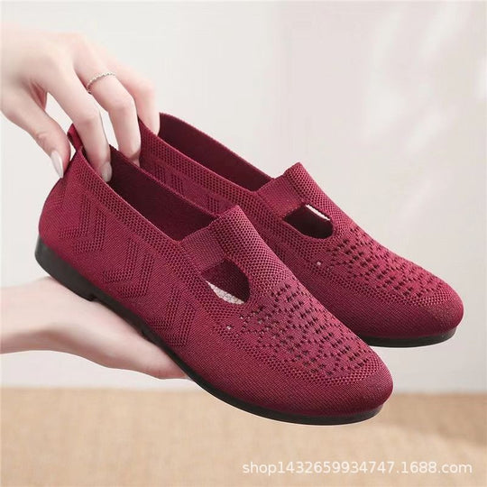 Damen Komfortable Ballerinas mit atmungsaktivem Design EB