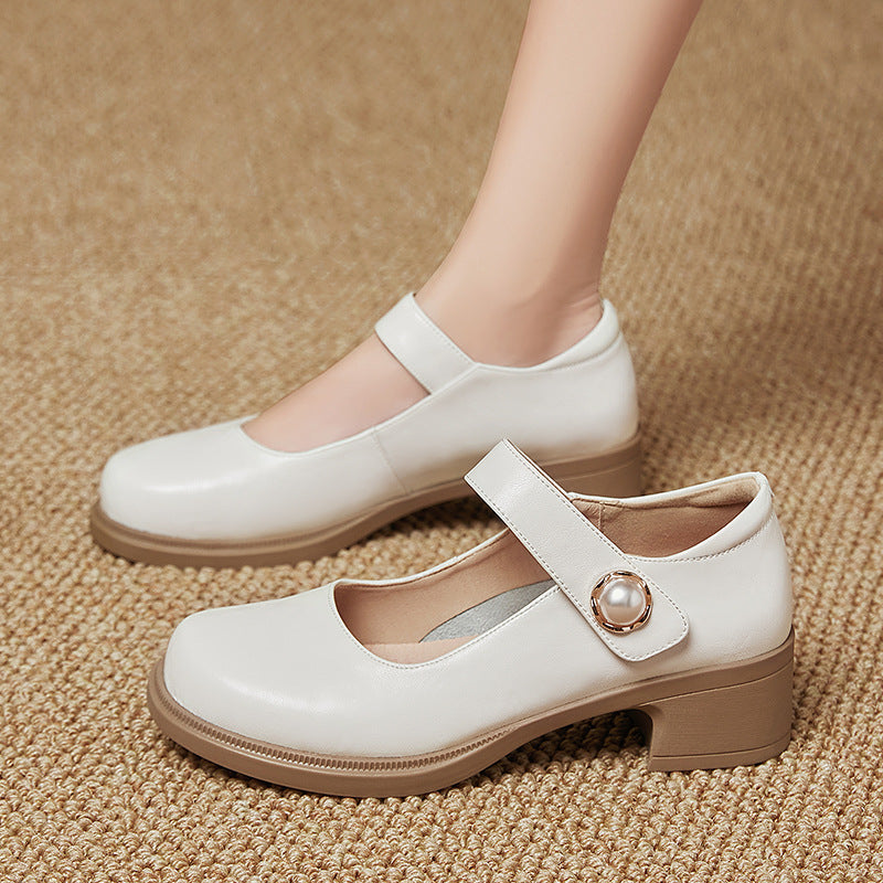 Damen Mary Jane Schuhe mit verstellbarem Riemen und bequemer Sohle EB