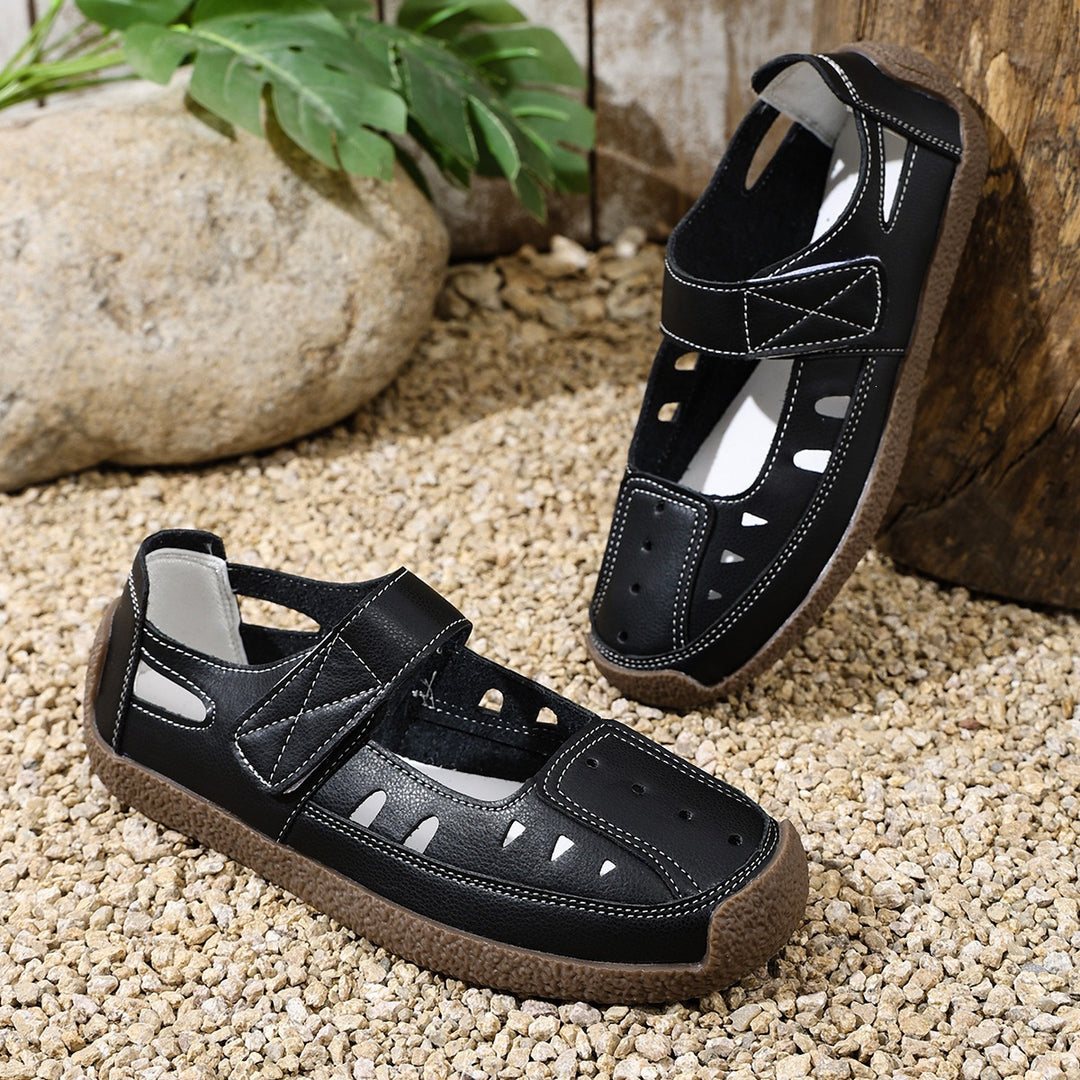 Damen Atmungsaktive Sandalen mit verstellbarem Klettverschluss und rutschfester Sohle EB