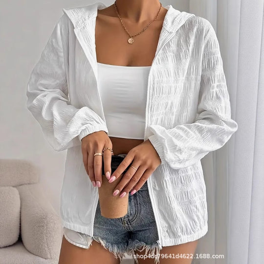 Damen lässige Kapuzenjacke EB