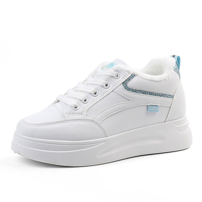 Damen warme High-Top Sneaker mit kuscheligem Innenfutter und rutschfester Sohle EB