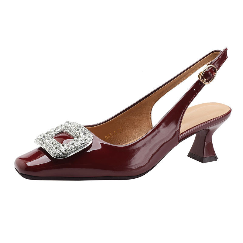 Damen Slingback-Pumps mit funkelndem Schmuckelement EB 1779171219