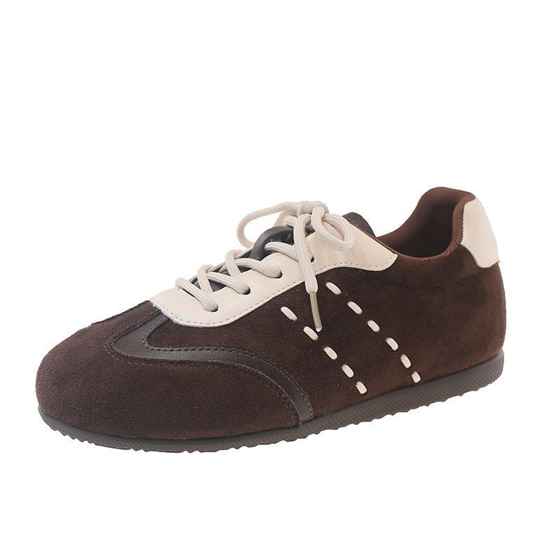 Damen modische Sneaker mit hochwertigem Wildleder-Obermaterial und innovativem Design EB