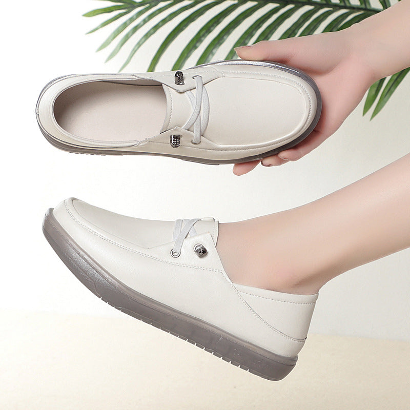 Damen Freizeit Mokassins mit elegantem Riemendesign und rutschfester Sohle EB