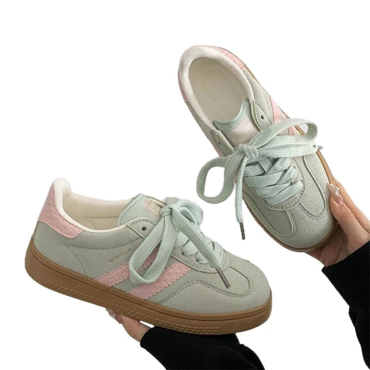 Damen Sportliche Sneakers mit reflektierenden Elementen und atmungsaktiver Oberflächenstruktur EB