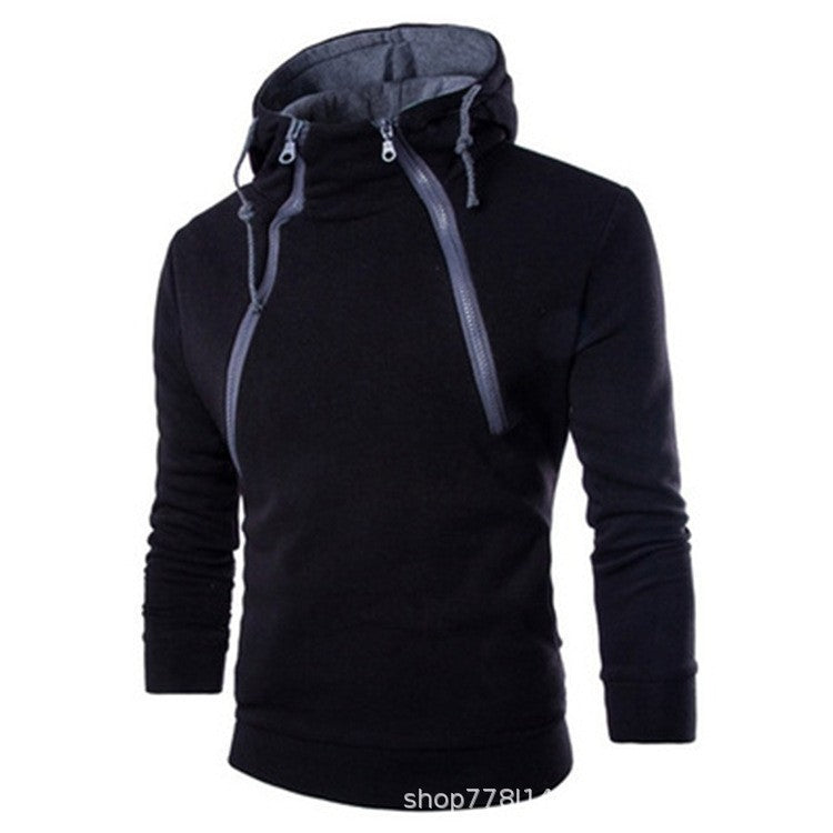 Herren moderne Kapuzenpullover mit praktischem Reißverschluss EB