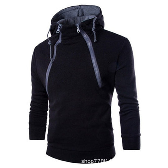 Herren moderne Kapuzenpullover mit praktischem Reißverschluss EB
