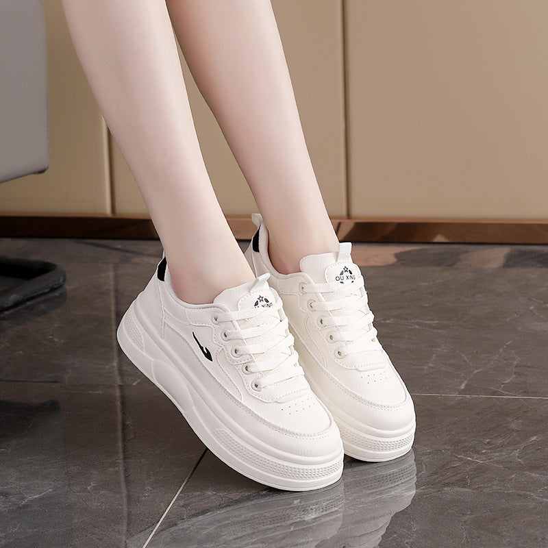Damen modische Sneakers mit dicker Plattform und atmungsaktiver Oberseite EB