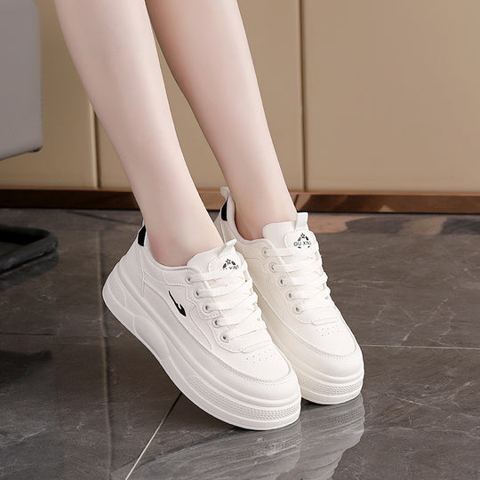 Damen modische Sneakers mit dicker Plattform und atmungsaktiver Oberseite EB