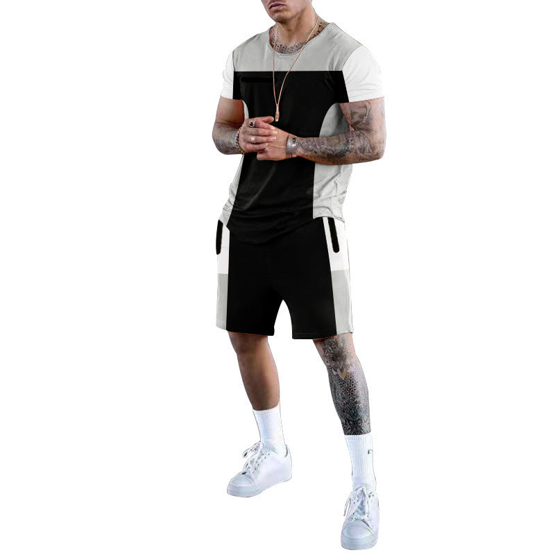 Herren Sportliches Freizeit-Set mit atmungsaktivem Design und praktischen Taschen EB