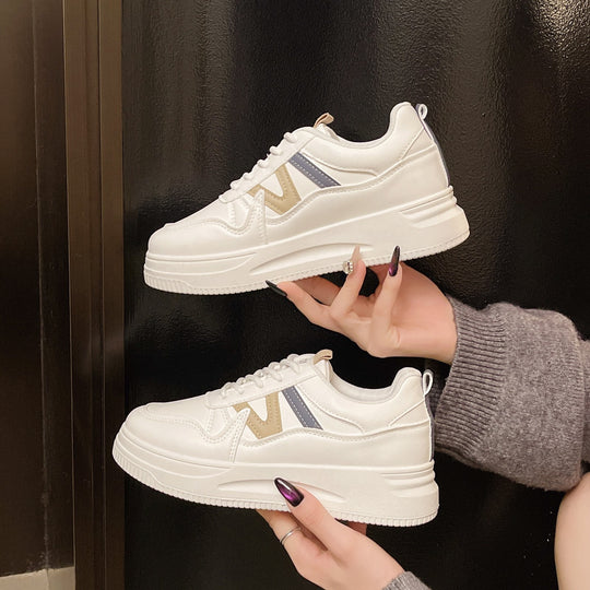 Damen Hohe Plattform-Sneaker mit orthopädischer Dämpfung und stylischem Design EB