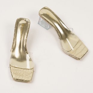 Damen Slingback Absatzschuhe mit modernem Design und elegantem Glanz EB