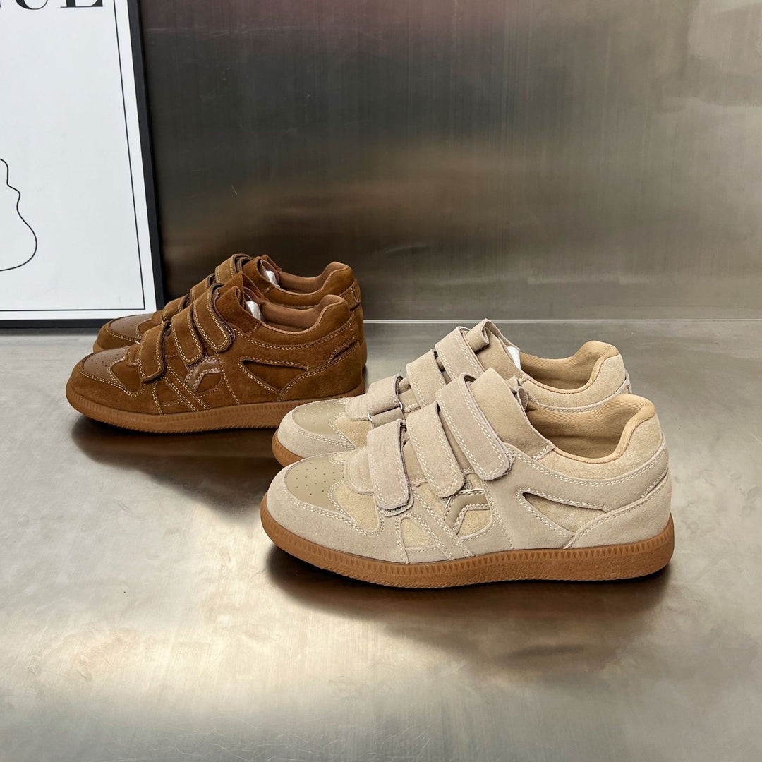 Damen Sneakers mit doppeltem Klettverschluss und weicher Schaumstoffdämpfung EB