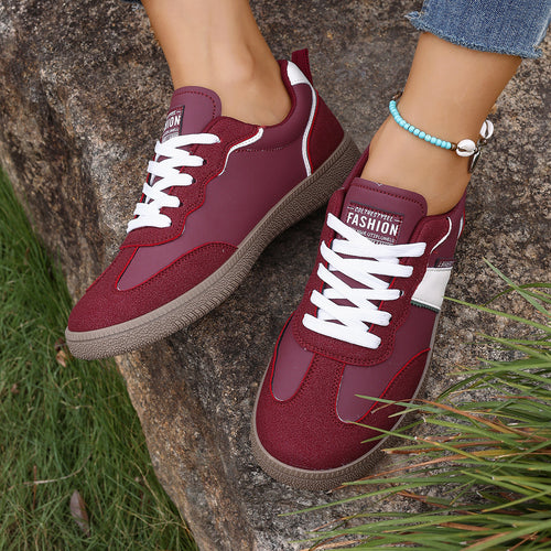 Damen Freizeitsneaker mit sportlichem Design und rutschfester Sohle EB