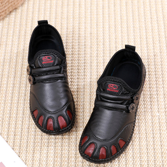 Damen bequeme Lederschuhe mit atmungsaktiver Innensohle EB